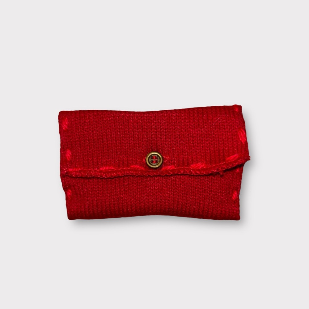🚗 {PRICE FIRM} Vintage Knit Coin Pouch